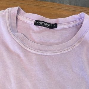 Nastygal oversized graphic tee, size large